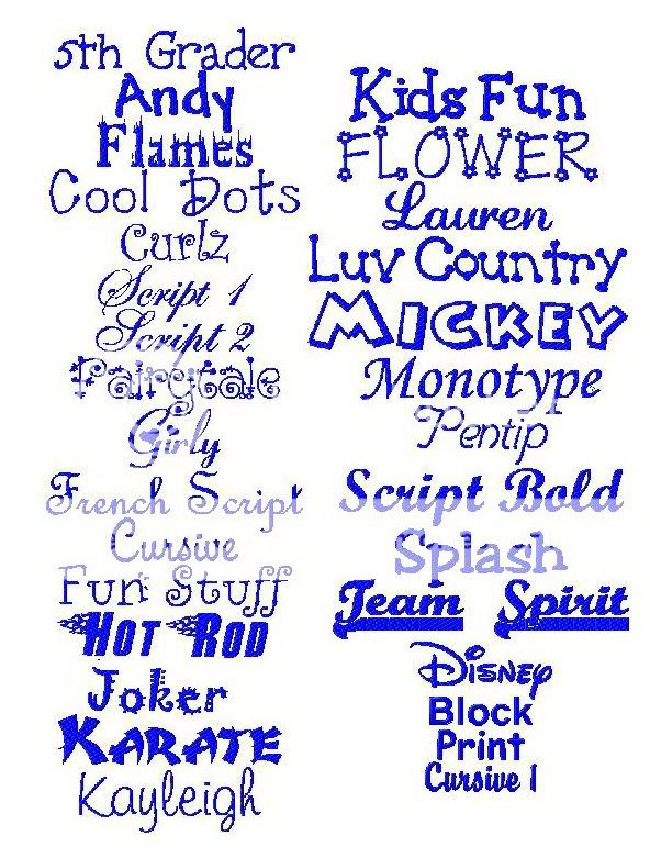 Girly Fonts And Their Names GolfClub